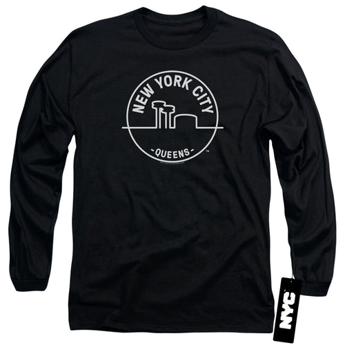 New York City Queens Badge Long Sleeve T-Shirt