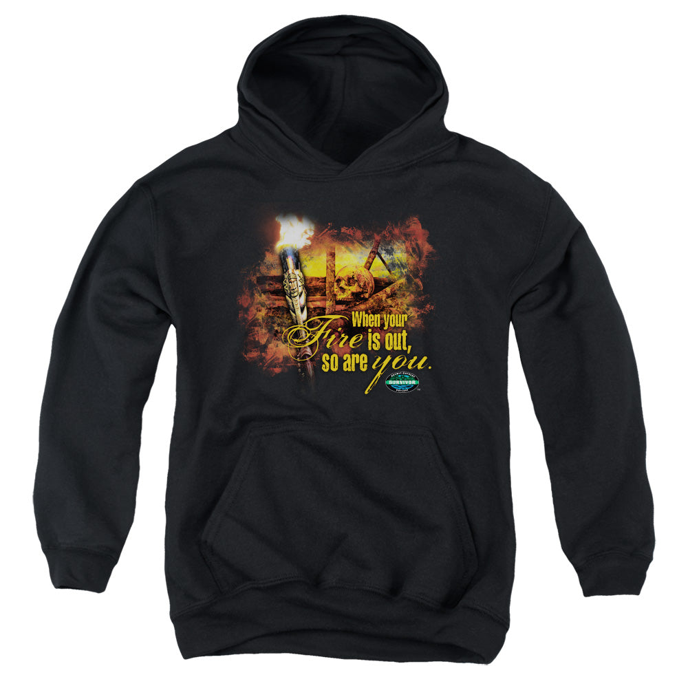 Survivor When Your Fire Is Out Youth Hoodie