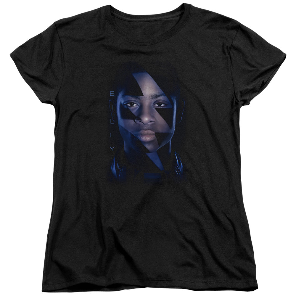 Mighty Morphin Power Rangers: The Movie Billy Bolt Womens T-Shirt