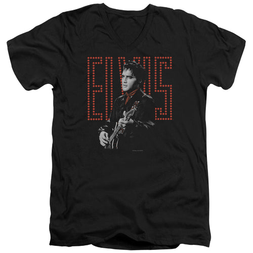 Elvis Presley Red Guitarman V-Neck T-Shirt