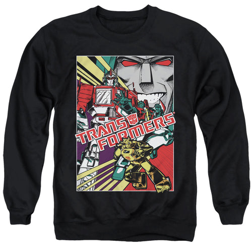Transformers Comic Poster Crewneck Sweatshirt