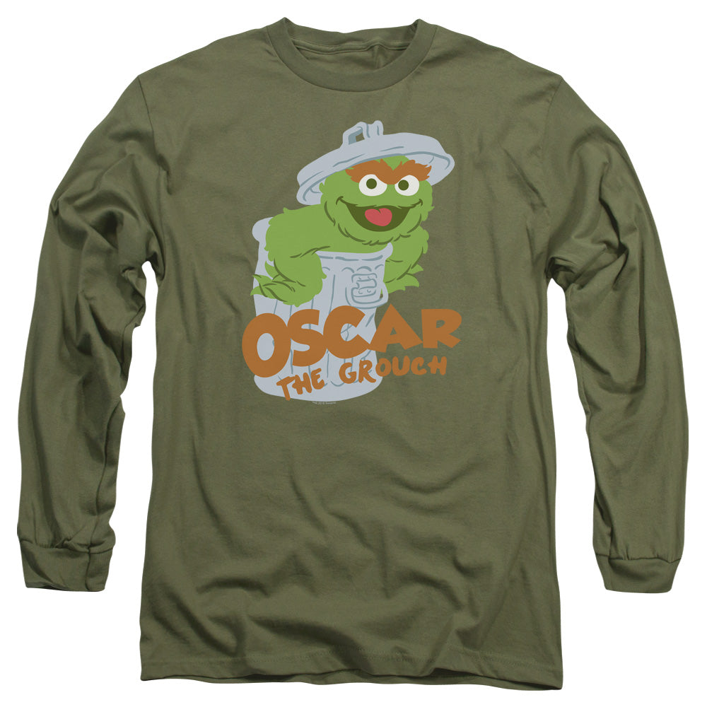 Sesame Street Flat Oscar Long Sleeve T-Shirt