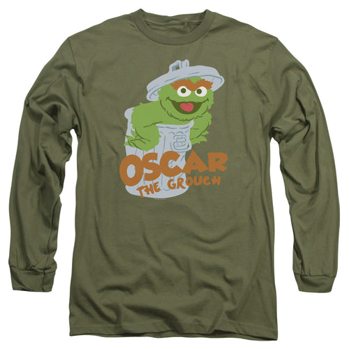 Sesame Street Flat Oscar Long Sleeve T-Shirt