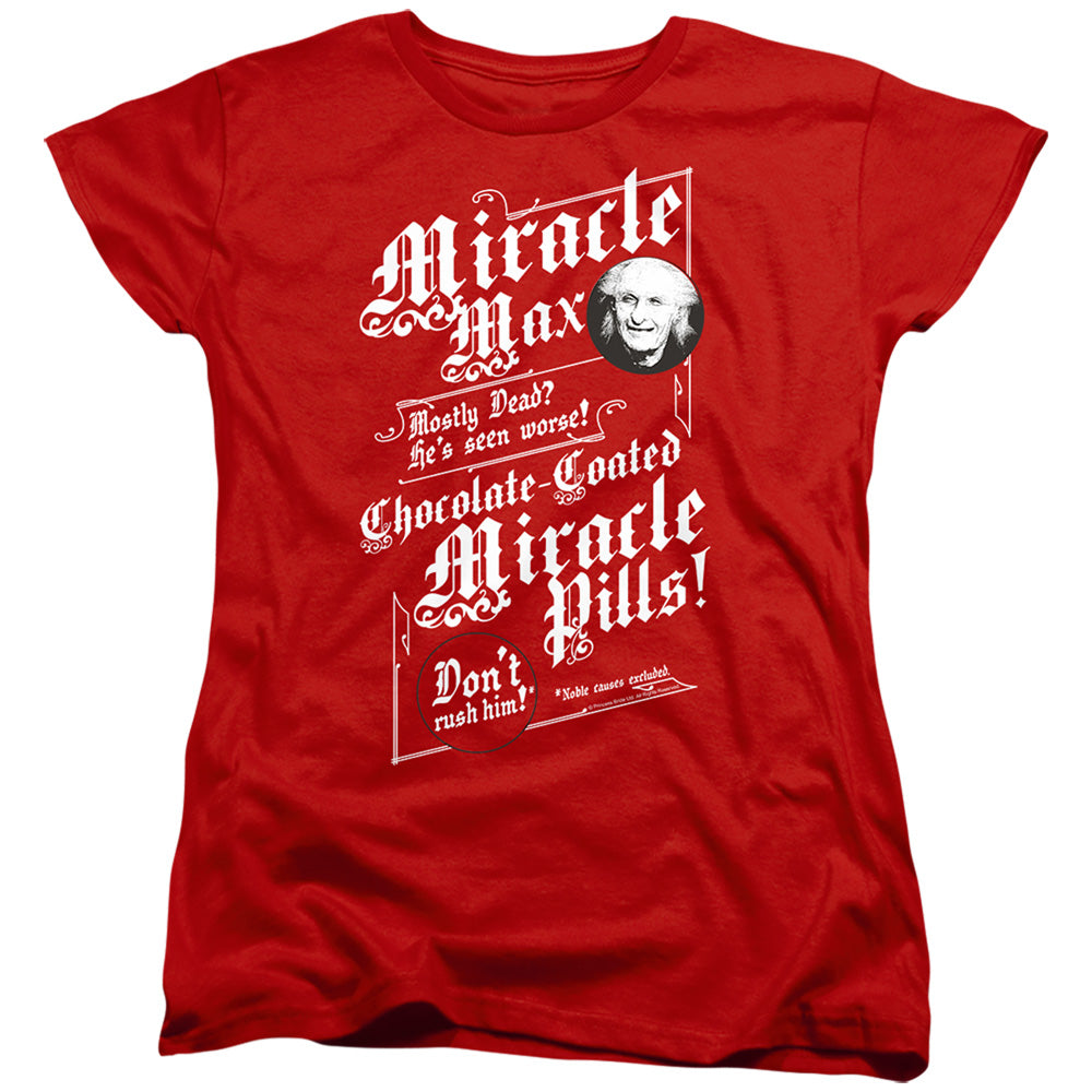 The Princess Bride Miracle Max Red Womens T-Shirt