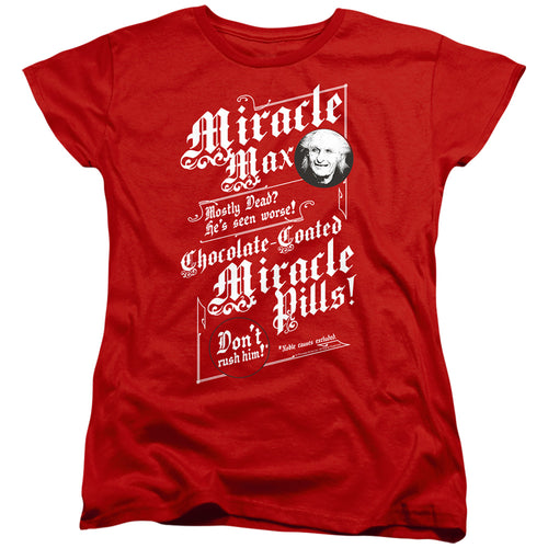 The Princess Bride Miracle Max Red Womens T-Shirt
