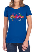 Batman Hawaiian Shield Womens T-Shirt