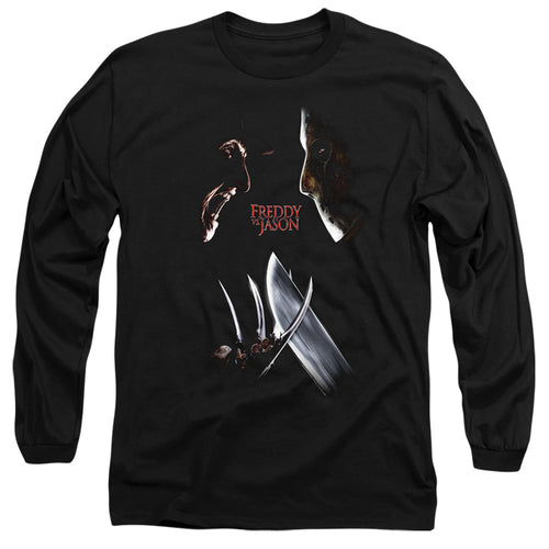 Freddy vs Jason Face Off Long Sleeve T-Shirt