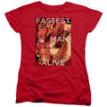 Justice League Fastest Man Alive Womens T-Shirt
