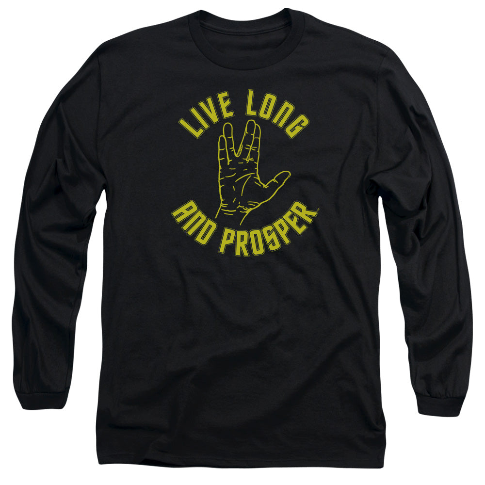 Star Trek Live Long and Prosper Hand Black Long Sleeve T-Shirt