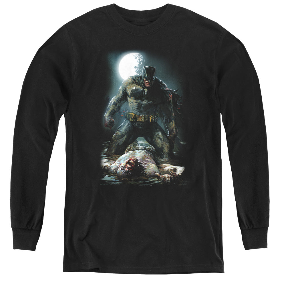 Batman Mudhole Youth Long Sleeve T-Shirt