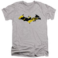 Batman Batman Torn Gotham Logo V-Neck T-Shirt