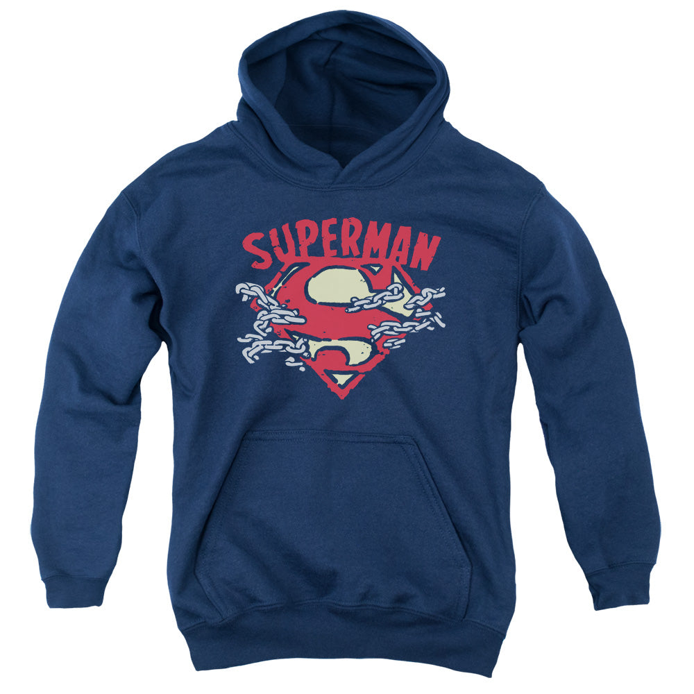Superman Chain Breaking Youth Hoodie