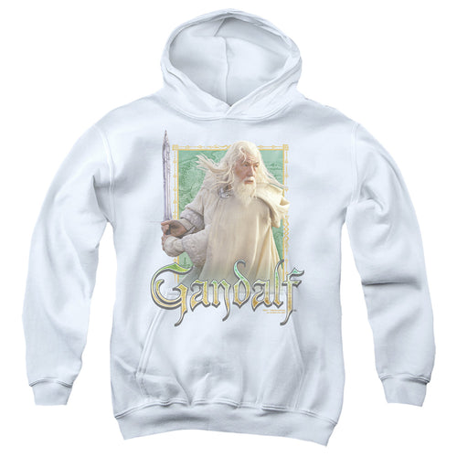Lord of the Rings Gandalf the White Portrait Youth Hoodie