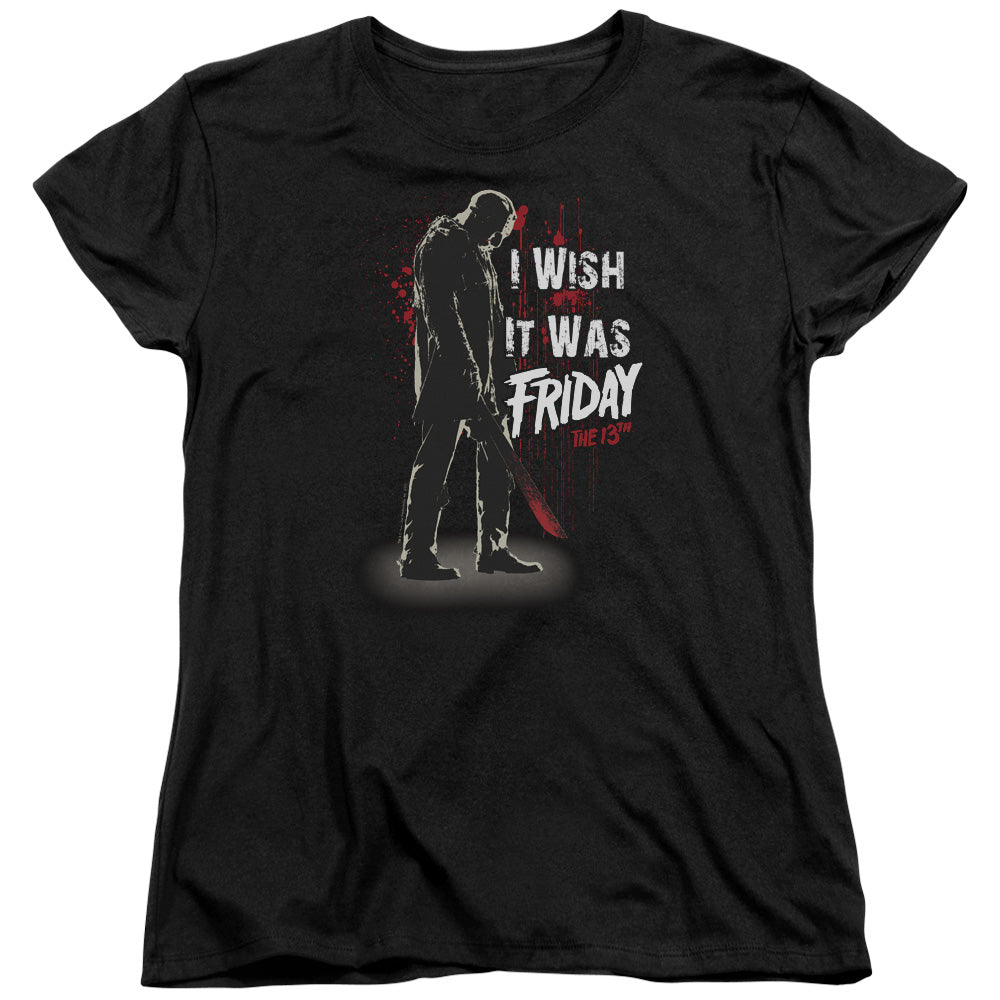 Friday the 13th I Wish It Was Friday Womens T-Shirt