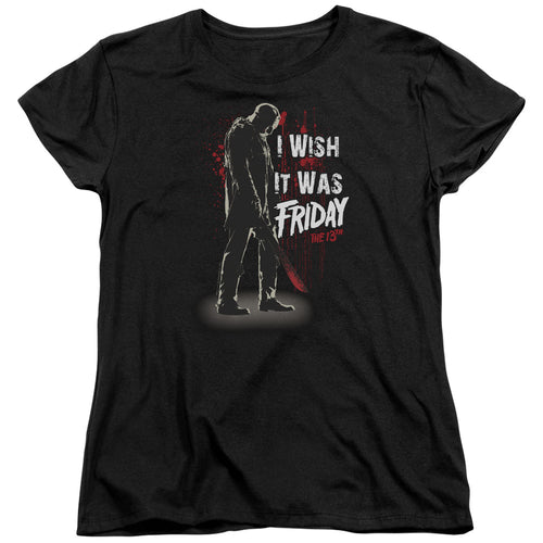 Friday the 13th I Wish It Was Friday Womens T-Shirt