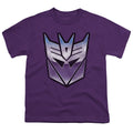 Transformers Vintage Decepticon Logo Purple Youth/Toddler T-Shirt