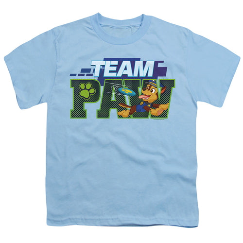 Paw Patrol Team Paw Chase Light Blue Youth/Toddler T-Shirt