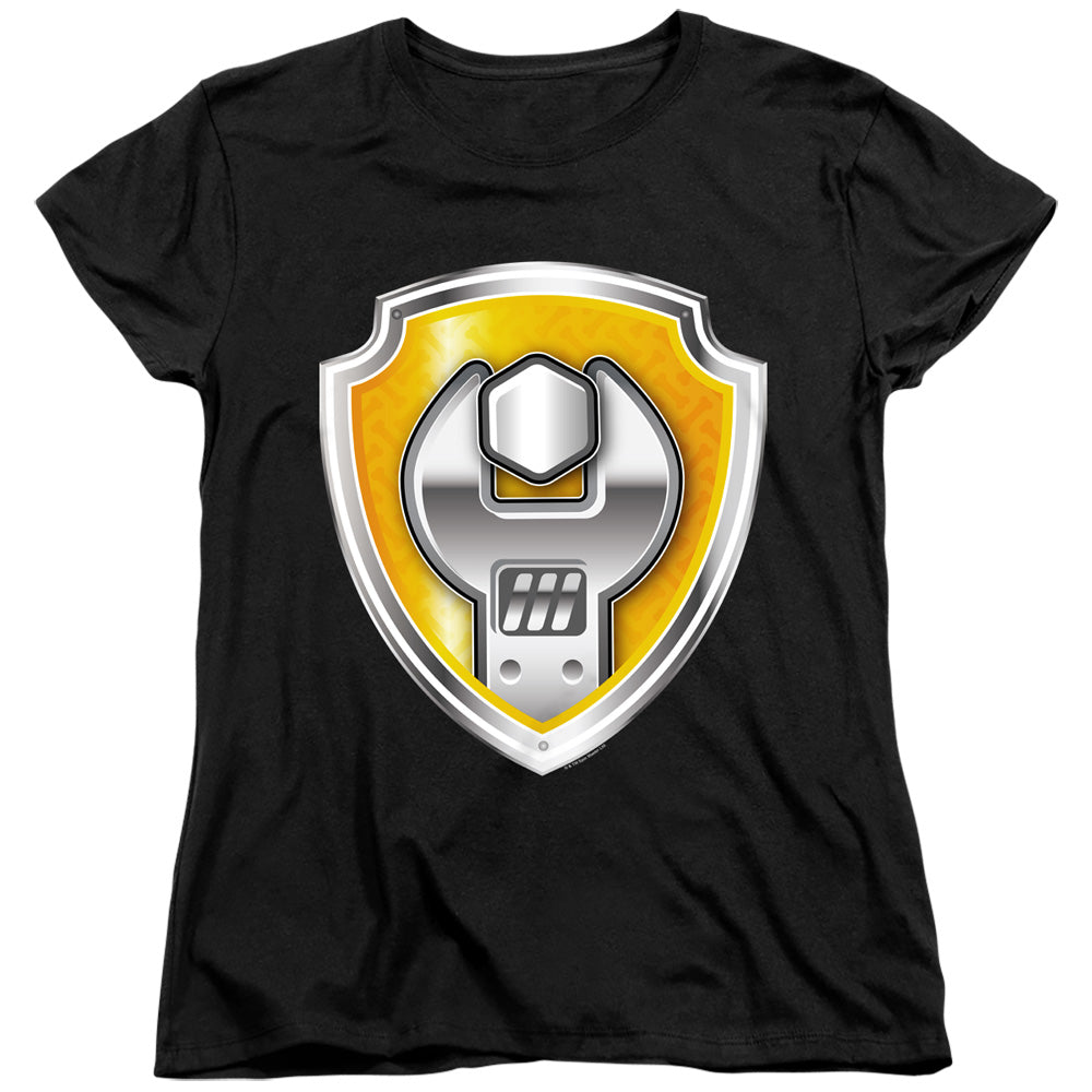 Paw Patrol Rubble Badge Womens T-Shirt