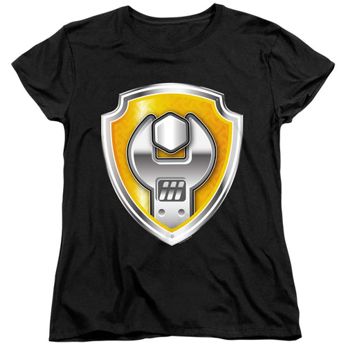 Paw Patrol Rubble Badge Womens T-Shirt