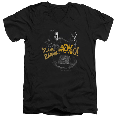Army of Darkness Klaatu...Barada V-Neck T-Shirt