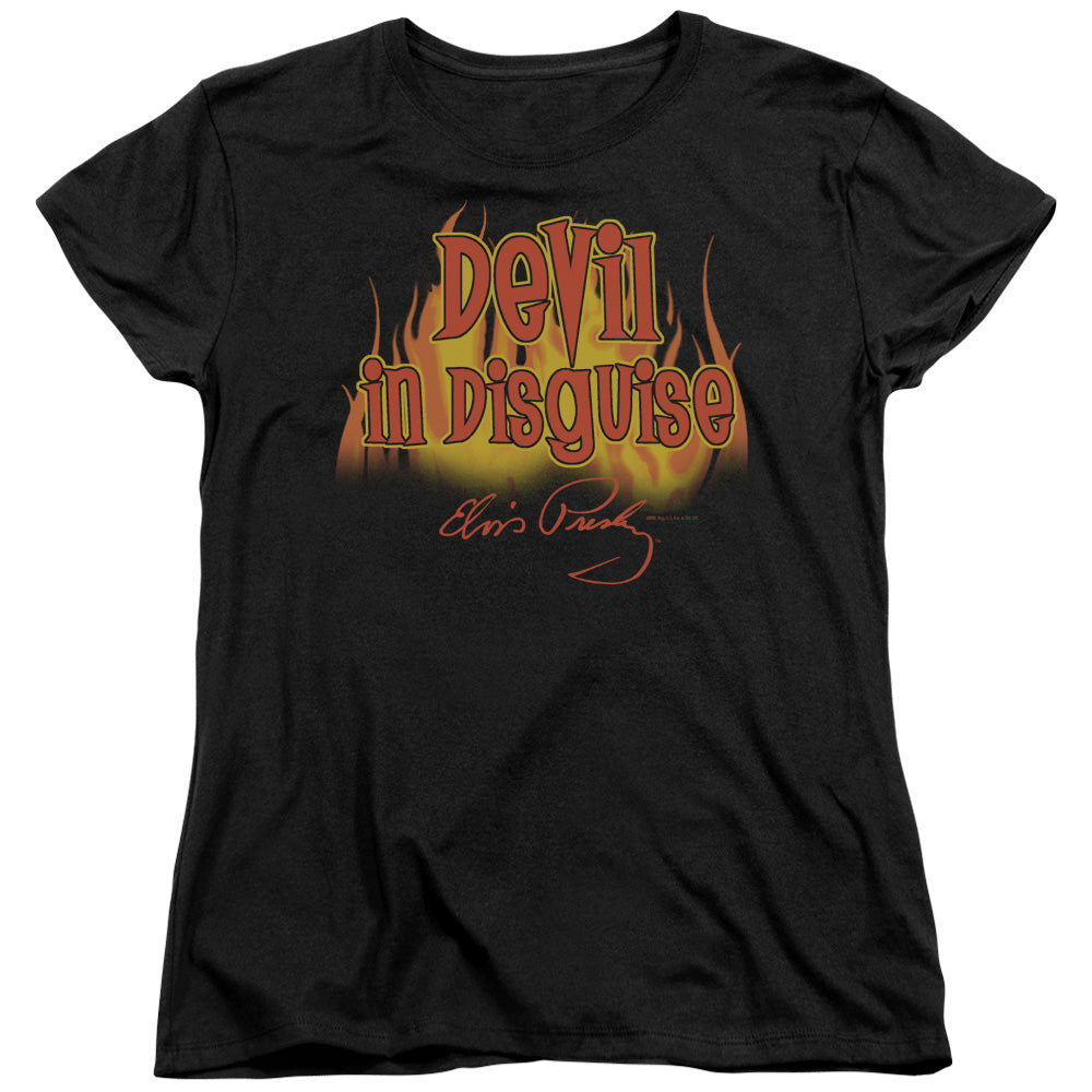Elvis Presley Devil In Disguise Womens T-Shirt
