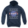 NASA Ugly Christmas Sweater Logo Youth Hoodie
