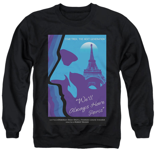 Star Trek We'll Always Have Paris Black Crewneck Sweatshirt