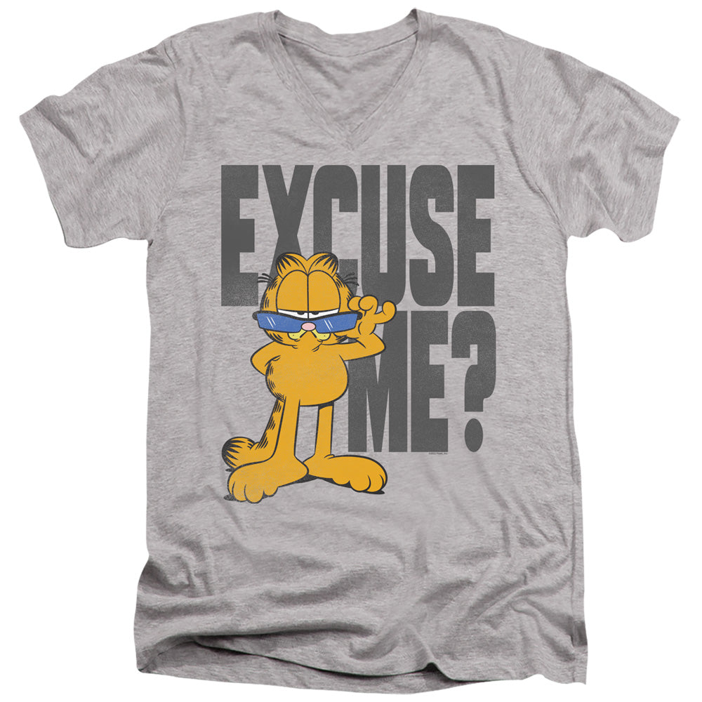 Garfield Excuse Me? V-Neck T-Shirt