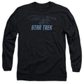 Star Trek Enterprise Outline Long Sleeve T-Shirt