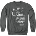 The Princess Bride Hello Again Charcoal Crewneck Sweatshirt