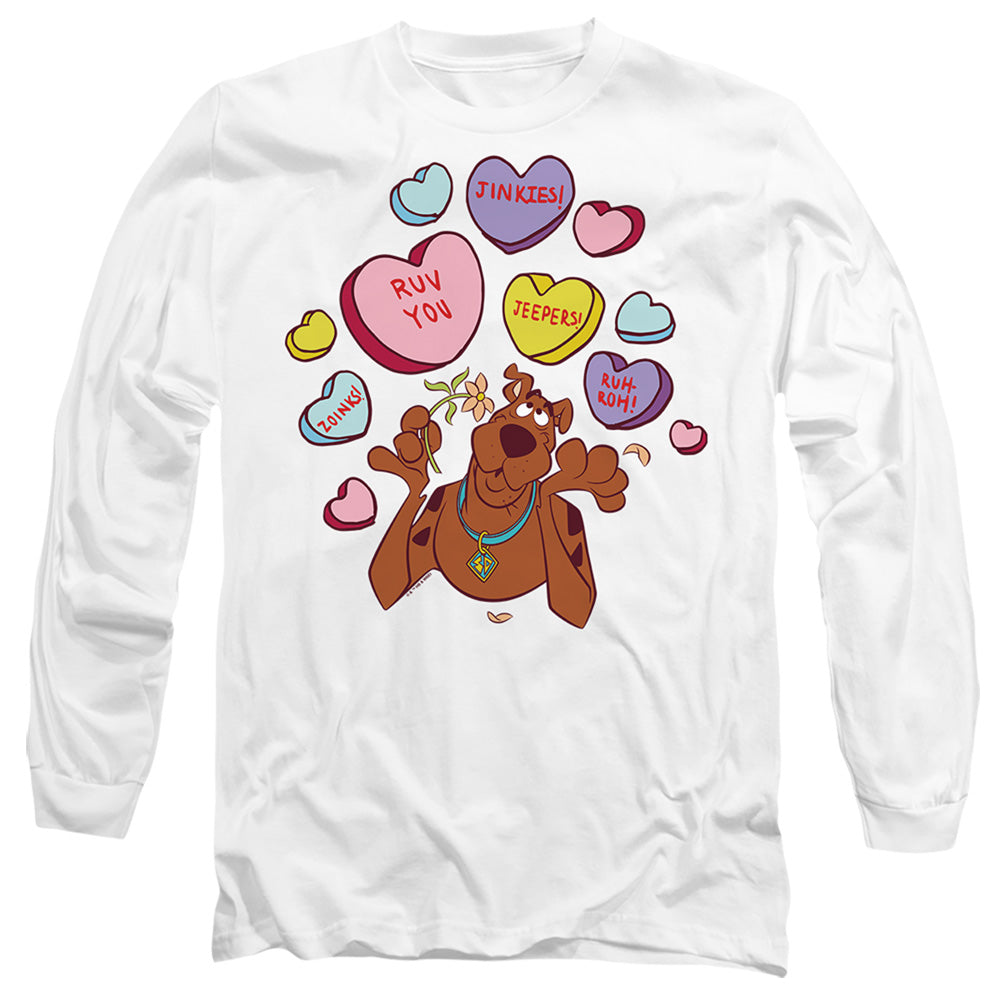 Scooby-Doo Valentine's Day Heart Candy Long Sleeve T-Shirt