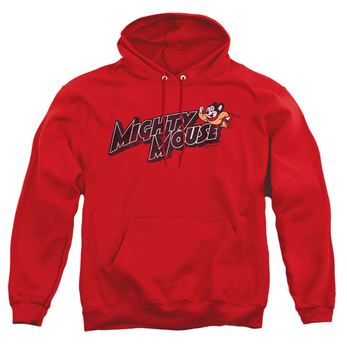 Mighty Mouse Might Logo Pullover Hoodie