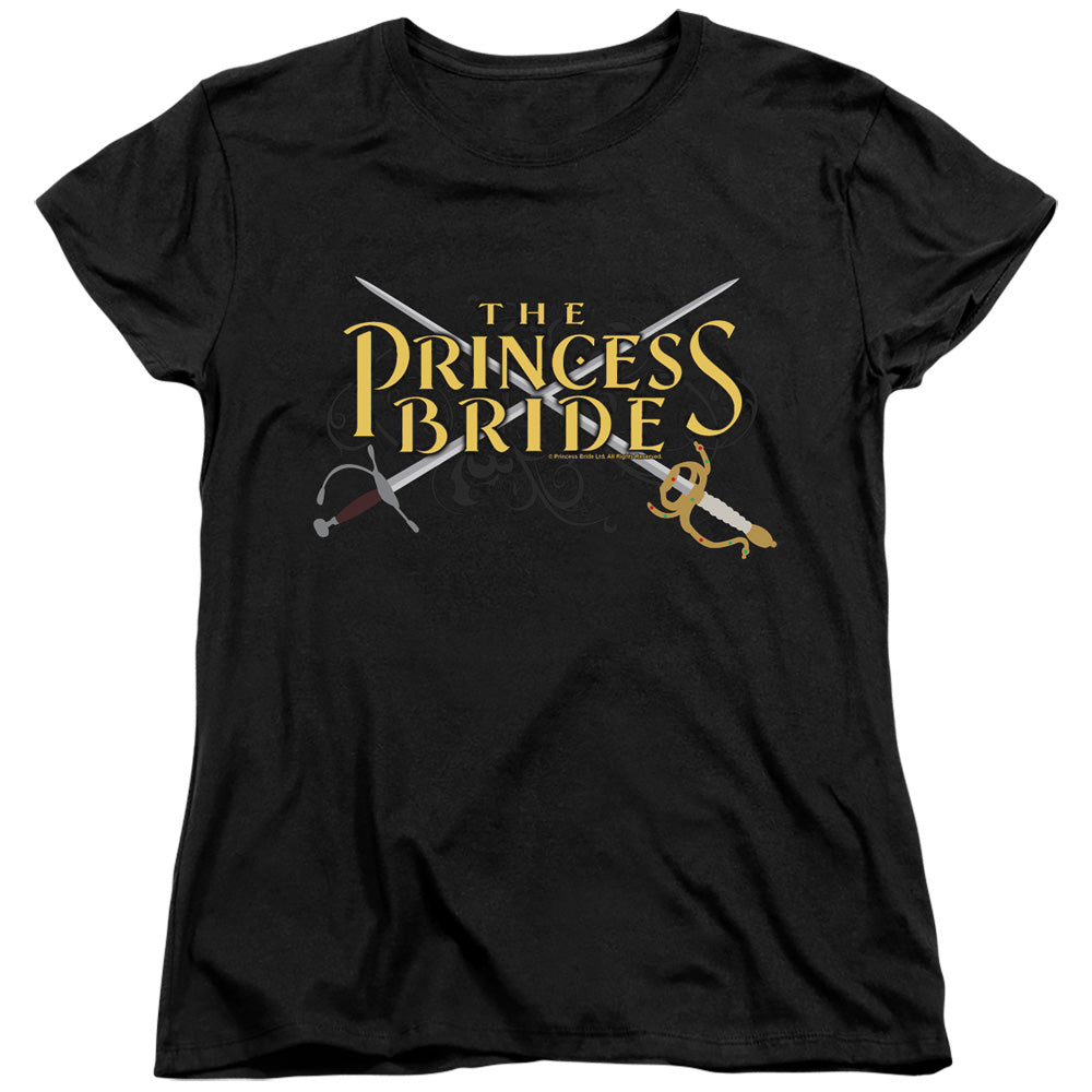 The Princess Bride Swords Black Womens T-Shirt