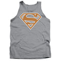 Superman Burnt Orange&white Shield Tank Top