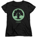 Magic the Gathering Green Symbol Womens T-Shirt