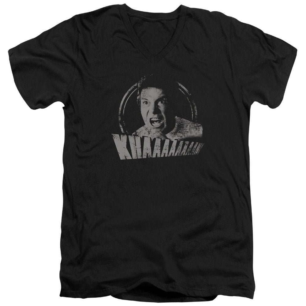 Star Trek Khan Distressed V-Neck T-Shirt