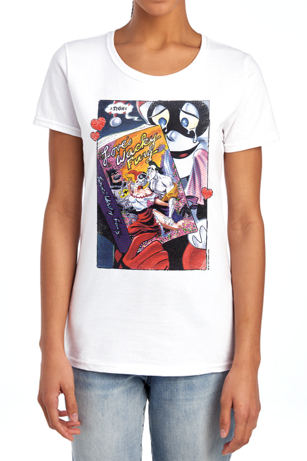 Batman Loves Wacky Fury Womens T-Shirt