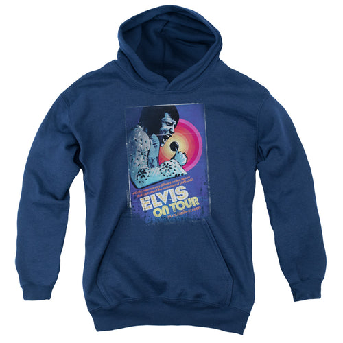 Elvis Presley On Tour Poster Youth Hoodie