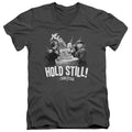The Three Stooges Hold Still V-Neck T-Shirt