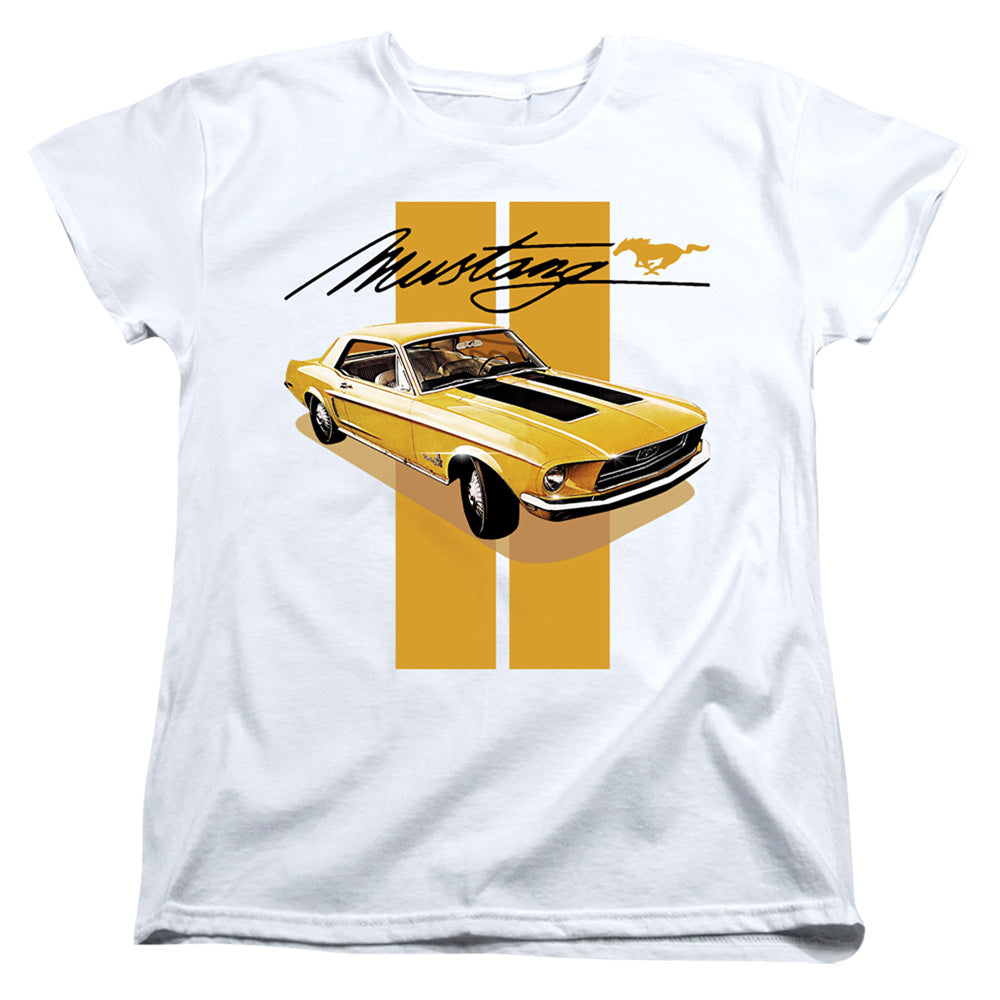 Ford Stang Stripes Womens T-Shirt