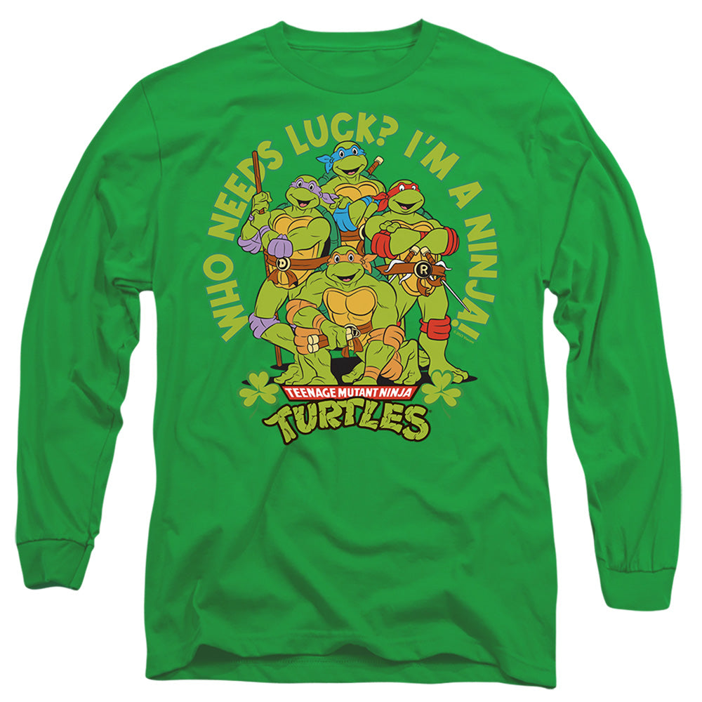 Teenage Mutant Ninja Turtles ST. Patrick's Day Who Needs Luck Long Sleeve T-Shirt