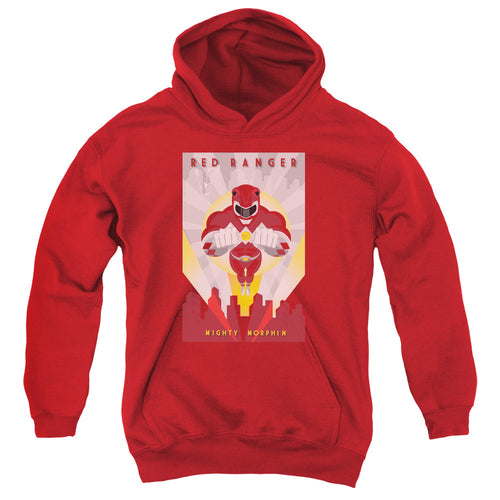 Mighty Morphin Power Rangers Red Deco Youth Hoodie