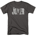 The Batman Joker Text on Gray T-Shirt