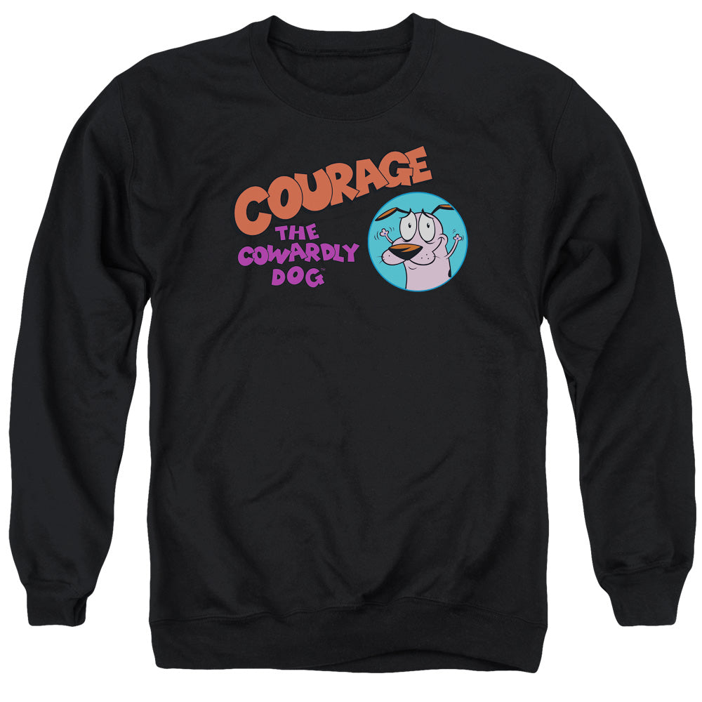 Courage the Cowardly Dog Courage Logo Crewneck Sweatshirt