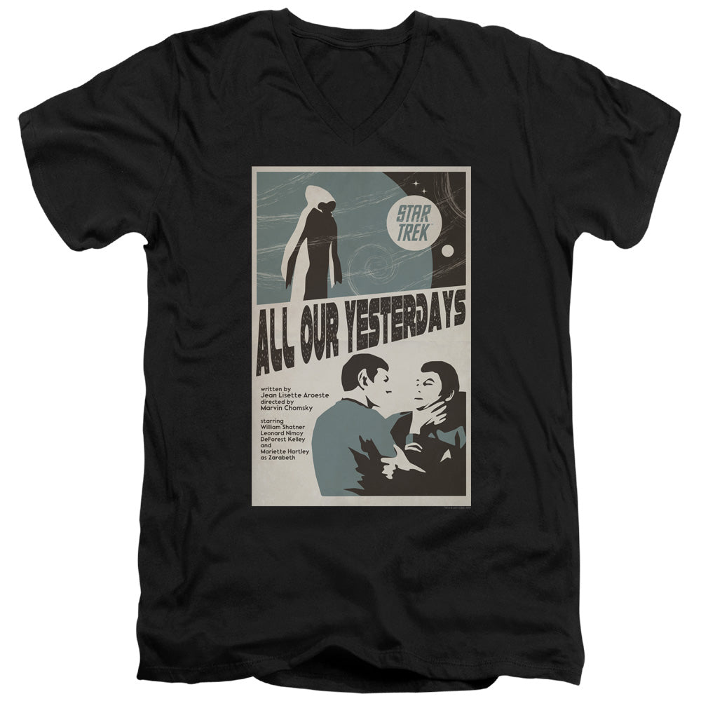 Star Trek Juan Ortiz All Our Yesterdays Black V-Neck T-Shirt