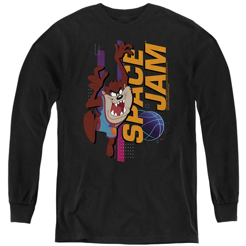 Space Jam Taz Standing Youth Long Sleeve T-Shirt