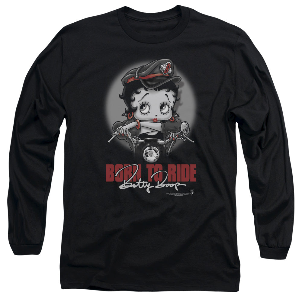 Betty Boop Born to Ride Long Sleeve T-Shirt