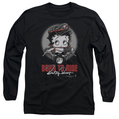 Betty Boop Born to Ride Long Sleeve T-Shirt