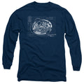 Star Trek Bridge Blueprint Long Sleeve T-Shirt