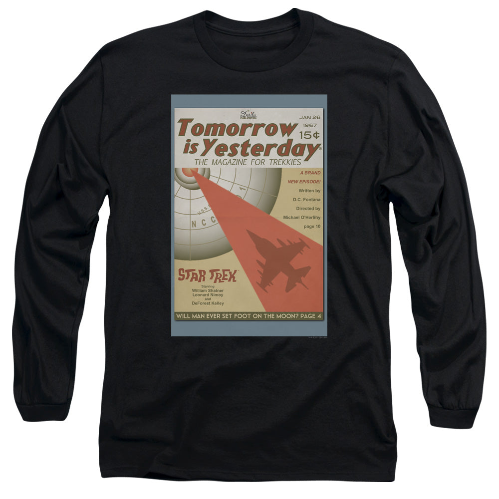 Star Trek Juan Ortiz Tomorrow is Yesterday Black Long Sleeve T-Shirt